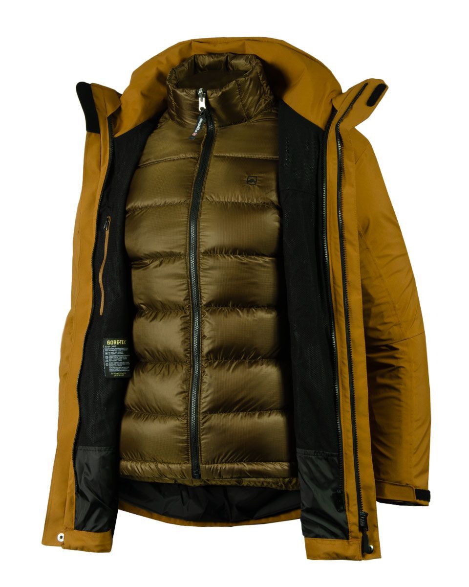 Campera Fusion 3 En 1 Hombre Gore-tex + Pluma Allied 800 Fp