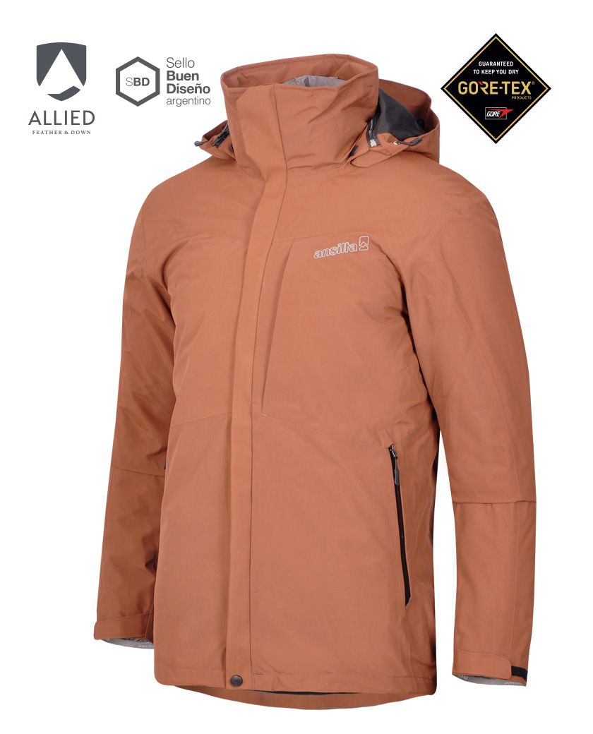 Campera Fusion 3 En 1 Hombre Gore-tex + Pluma Allied 800 Fp