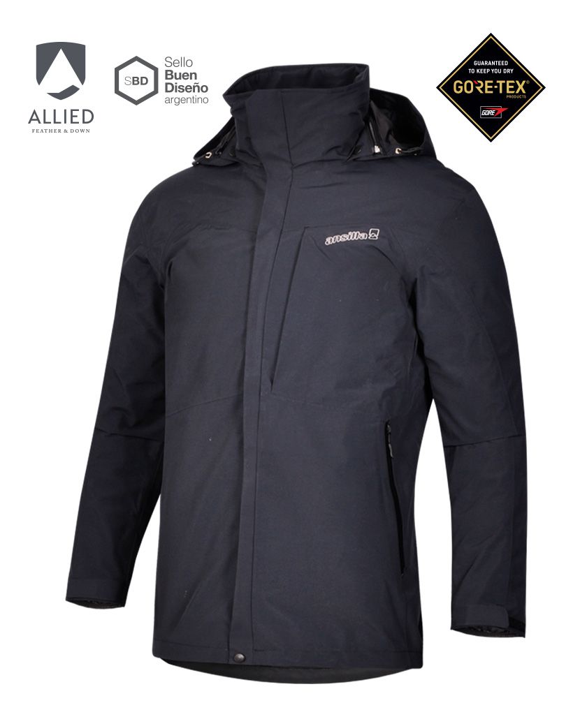 Campera Fusion 3 En 1 Hombre Gore-tex + Pluma Allied 800 Fp