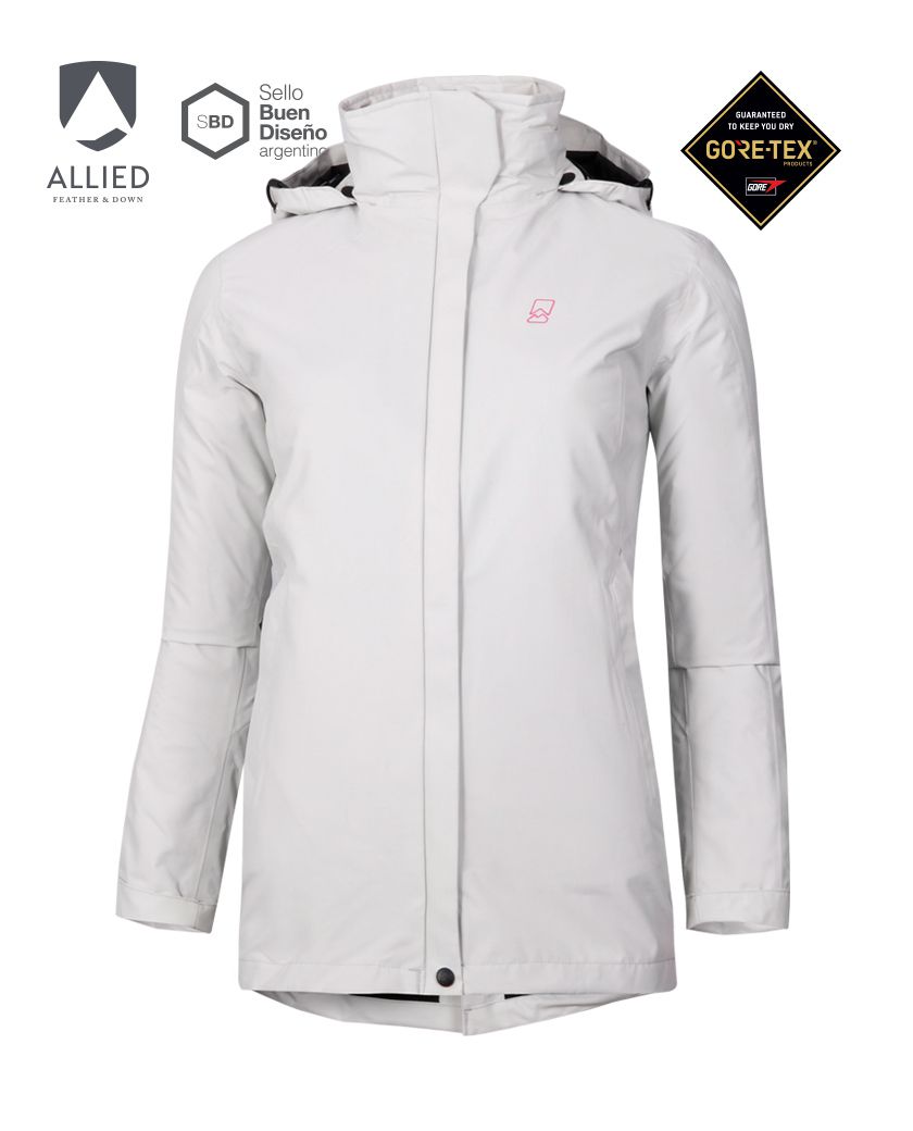 Campera Fusion 3 En 1 Mujer Gore-tex + Pluma Allied 800 Fp