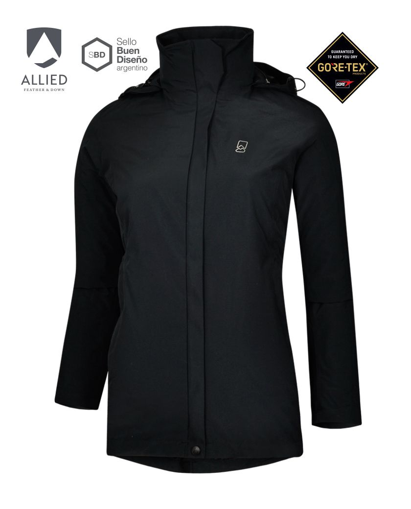 Campera Fusion 3 En 1 Mujer Gore-tex + Pluma Allied 800 Fp