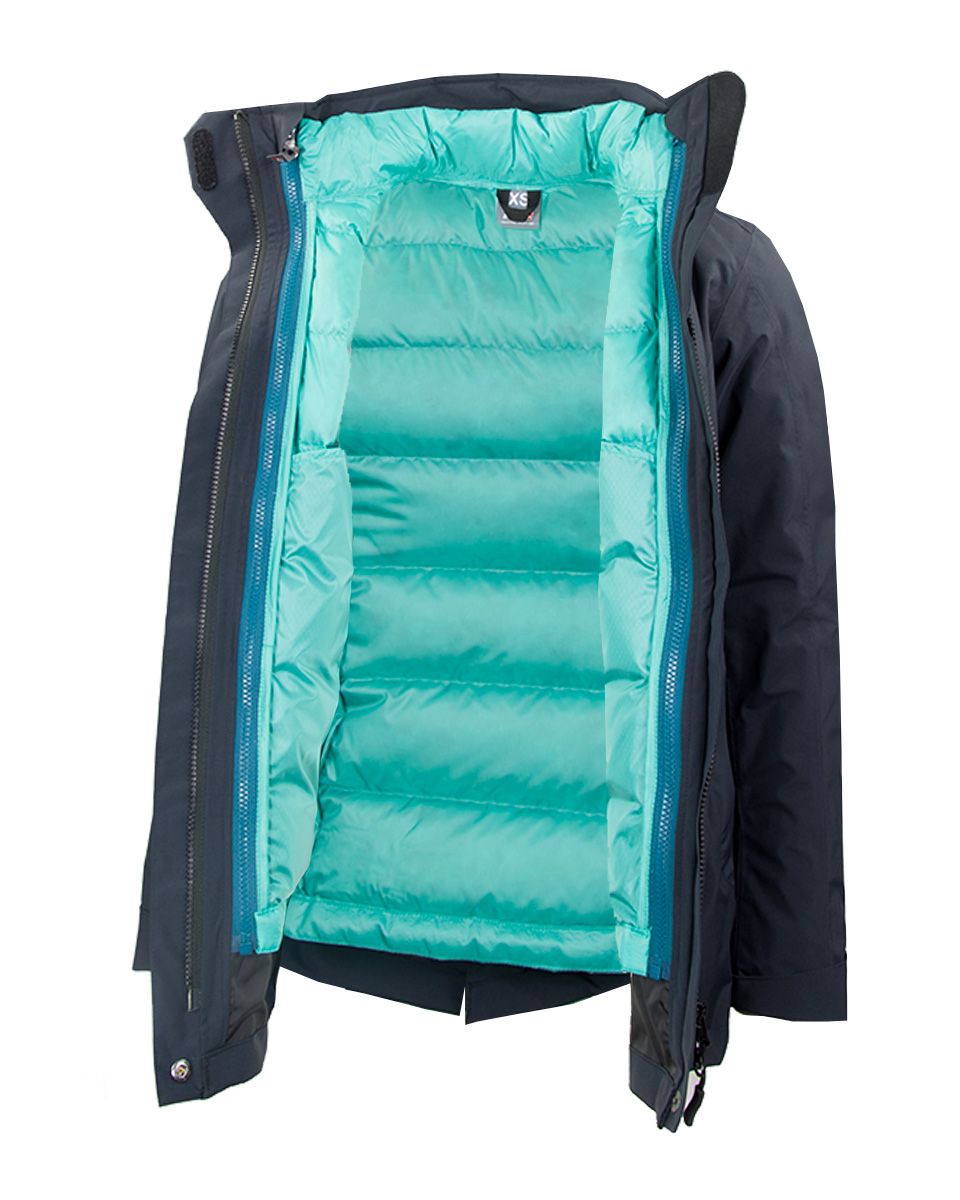 Campera Fusion 3 En 1 Mujer Gore-tex + Pluma Allied 800 Fp