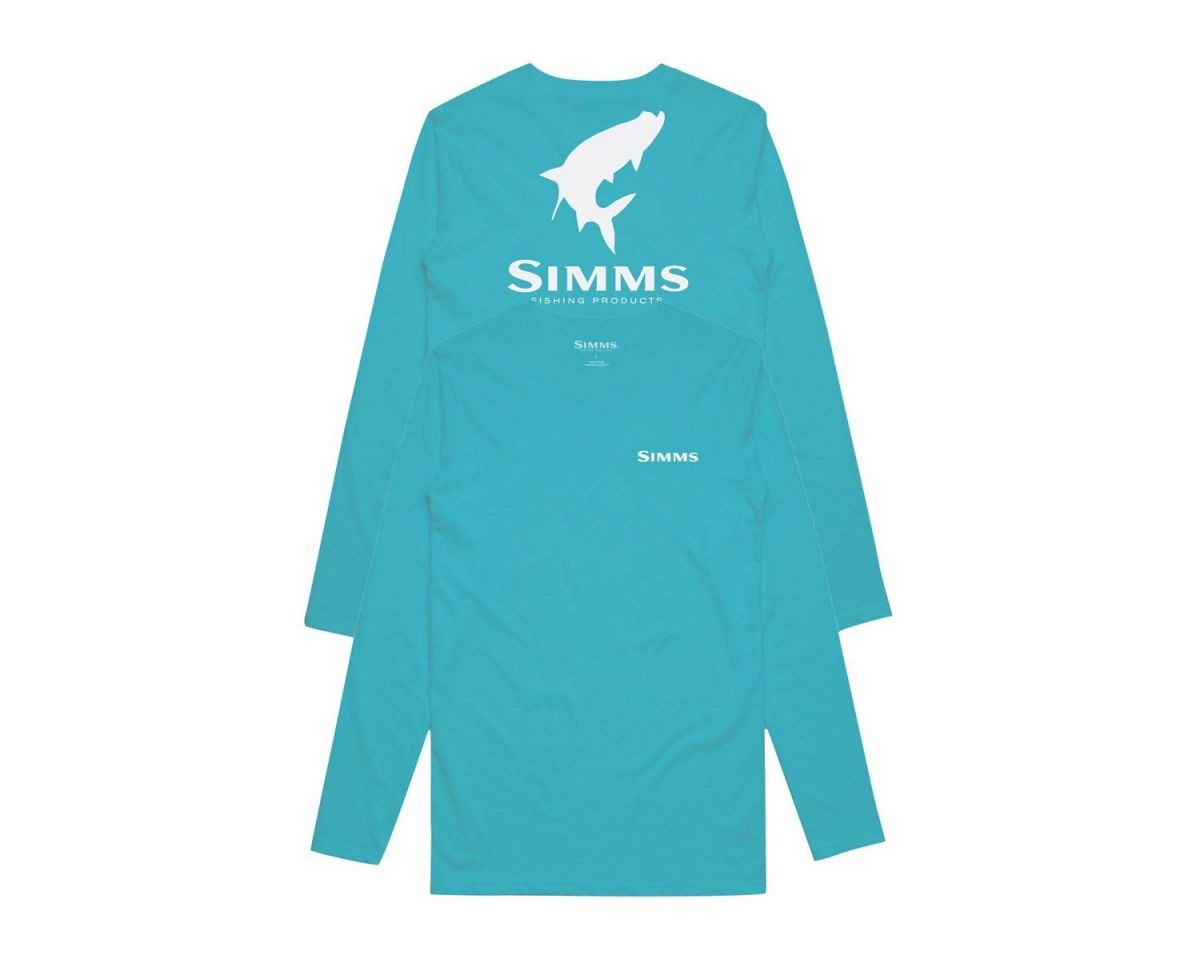 Simms Tarpon Logo Ls Tech Tee